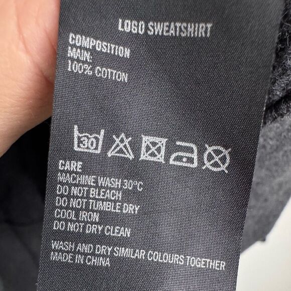 Rapha Sweatshirt Mens Sz S Gray Fleece Lined Spell Out Logo Crew Neck Cycling - Picture 5 of 6